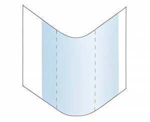 Cylindrical bending with flat parts